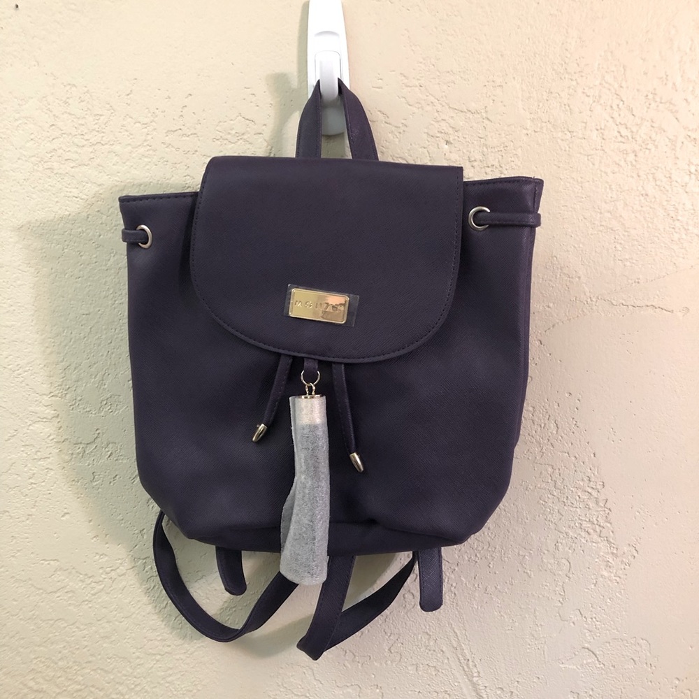 MONAT Royal Purple backpack purse NWOT